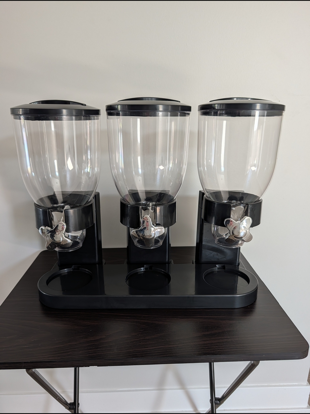 Triple Countertop Cereal or Candy/Snack Dispenser - Large Capacity